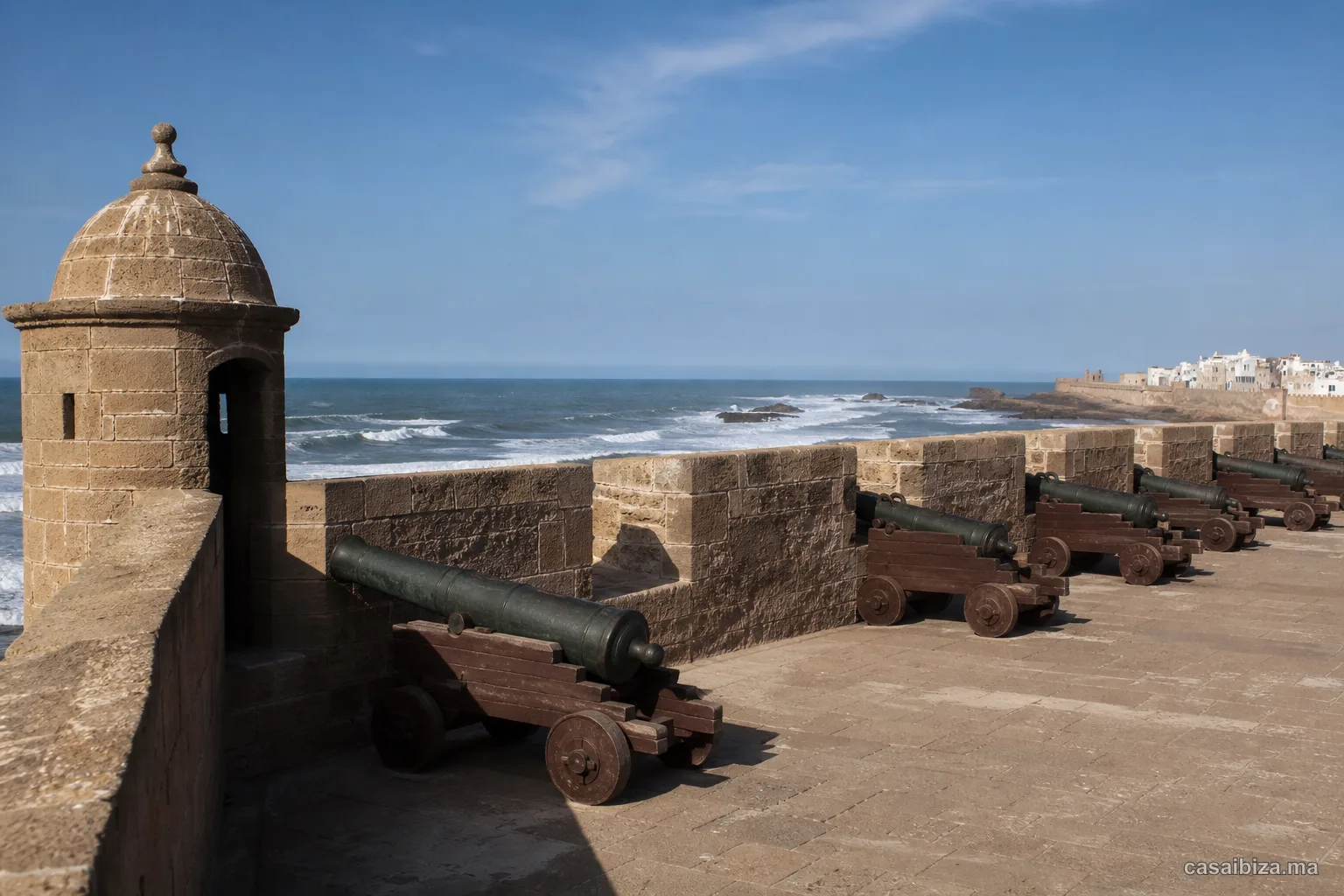 La Sqala d’Essaouira et ses canons face à l’Atlantique
